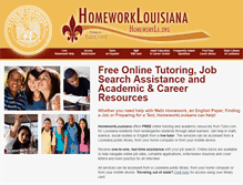 Tablet Screenshot of homeworkla.org